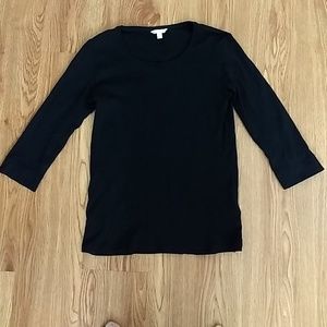 Black Premium Cotton Round Neck Tee